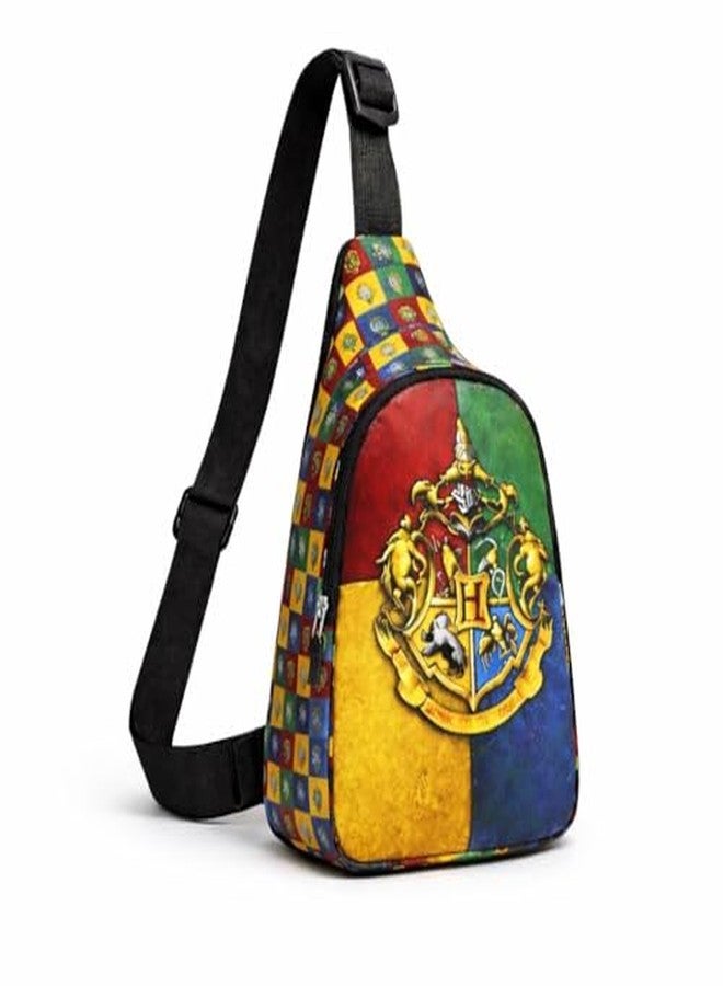 GLITREEPROPS Harry Potar Mini chestbag for kids, Canvas Hogwarts Backpack Purse Crossbody travel Shoulder Bag for Adults, Teens - Image 5
